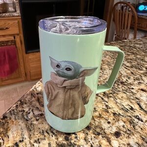 Green Mug with Baby Yoda Design